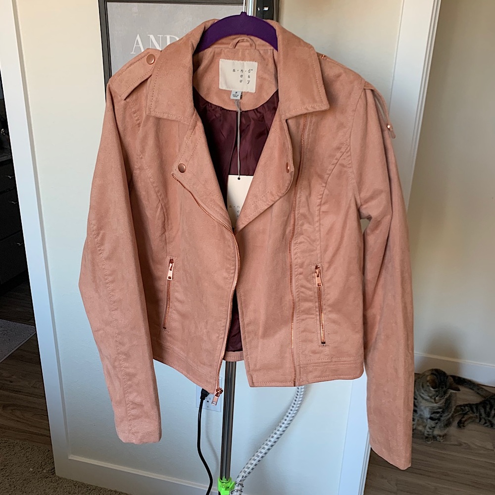 Suede salmon jacket